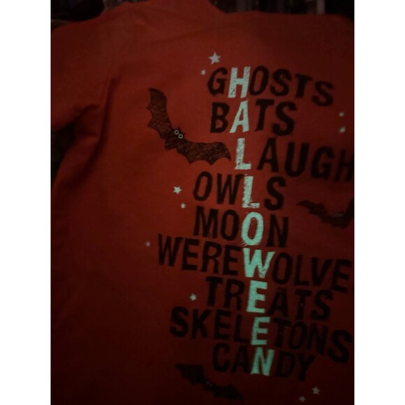 Cat & Jack 18  Month Halloween Short Sleeve Tshirt Glow in Dark - Picture 3 of 3